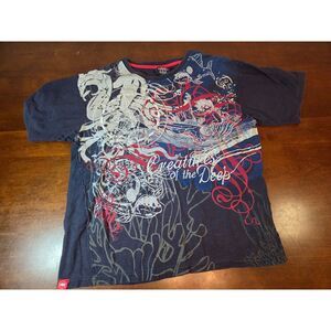 Vtg Mecca Apparel Embroidered Mens TShirt Size Large